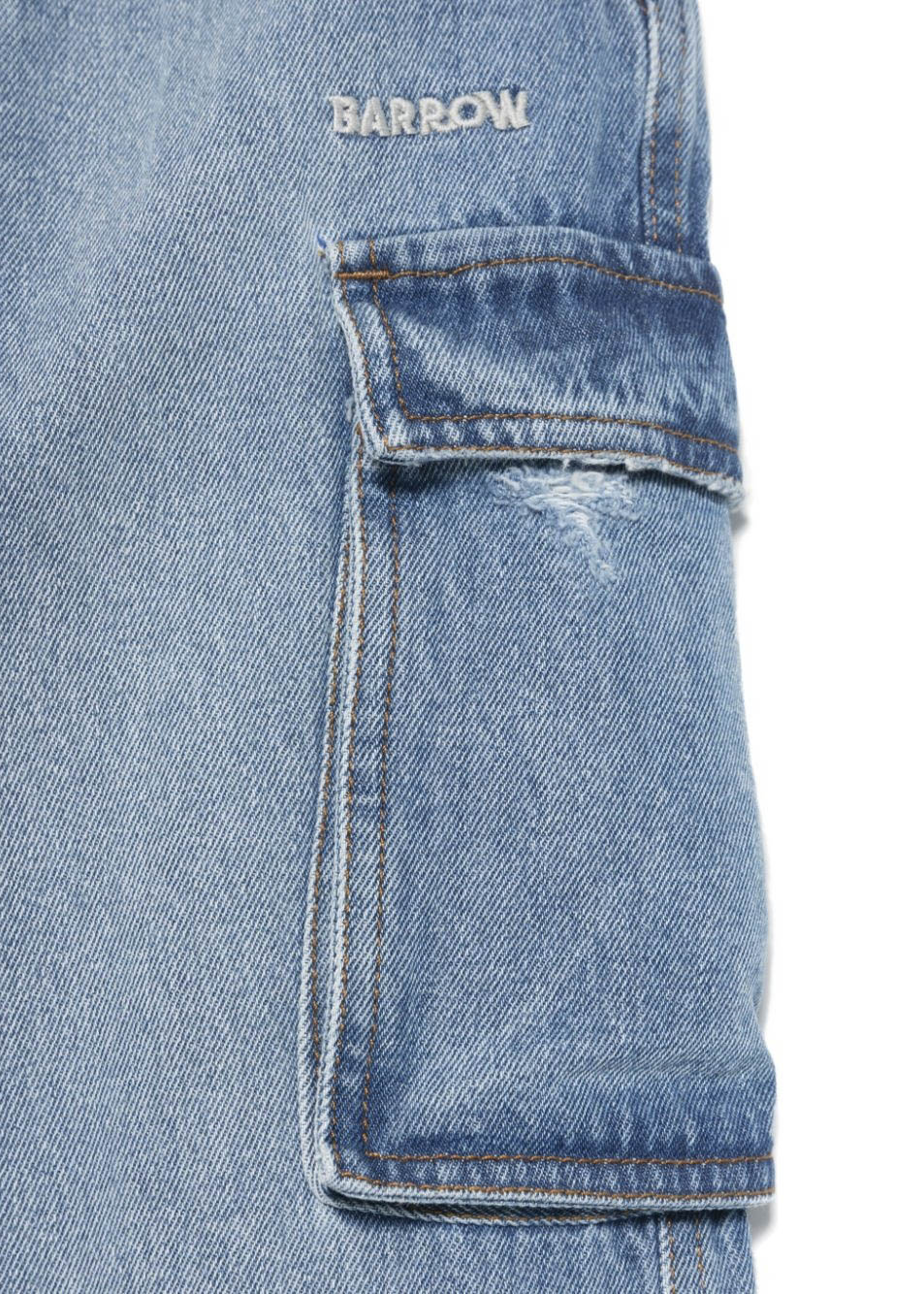 Barrow Kids Jeans Cargo Denim Chiaro per Bambini (dettagliO)