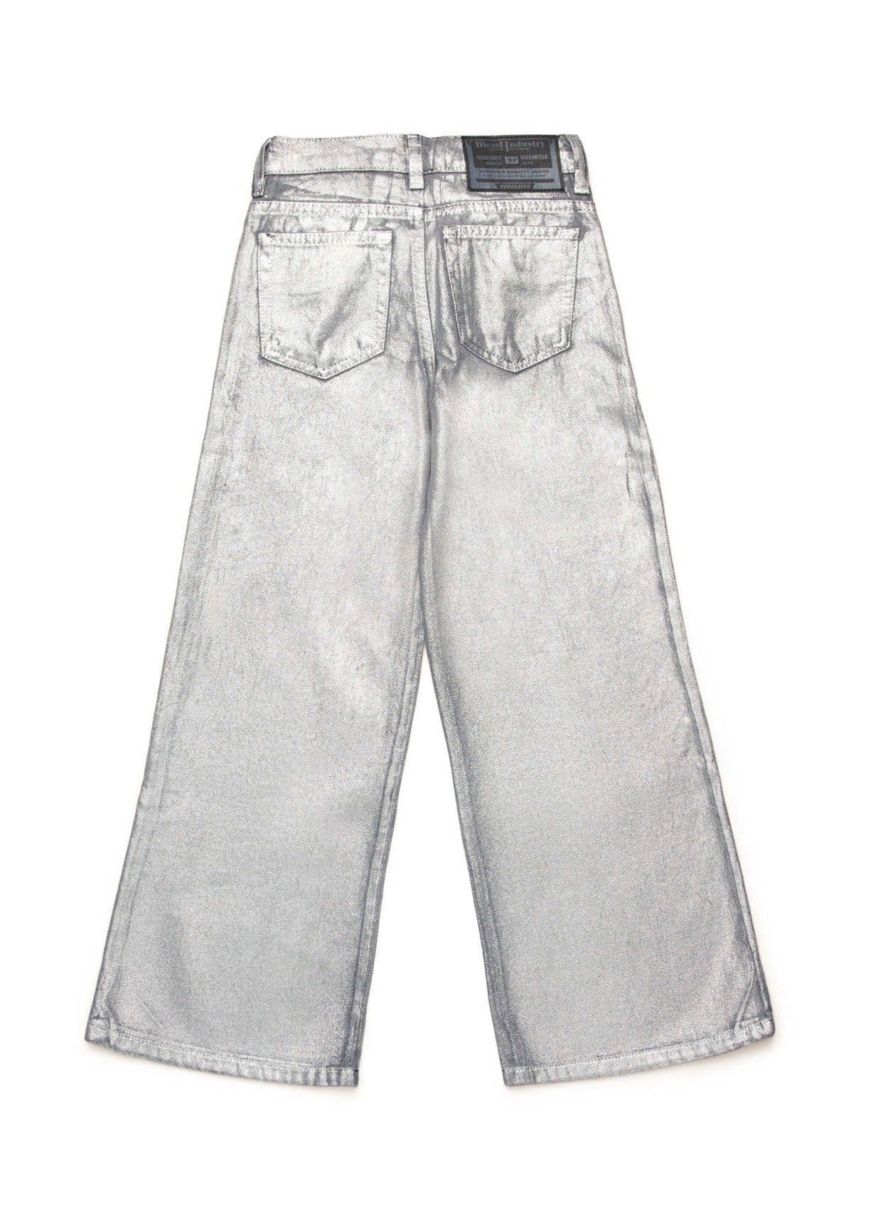 Diesel Kids Jeans Flare Effetto Metallizzato 1978 per Bambine (retro)