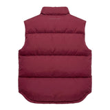 MM6 Maison Margiela Kids Gilet Imbottito Bordeaux Unisex con Logo Numerico Ricamato per Bambini e Bambine