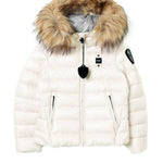 Blauer Kids Giubbino Bianco con Pelliccia per Bambine