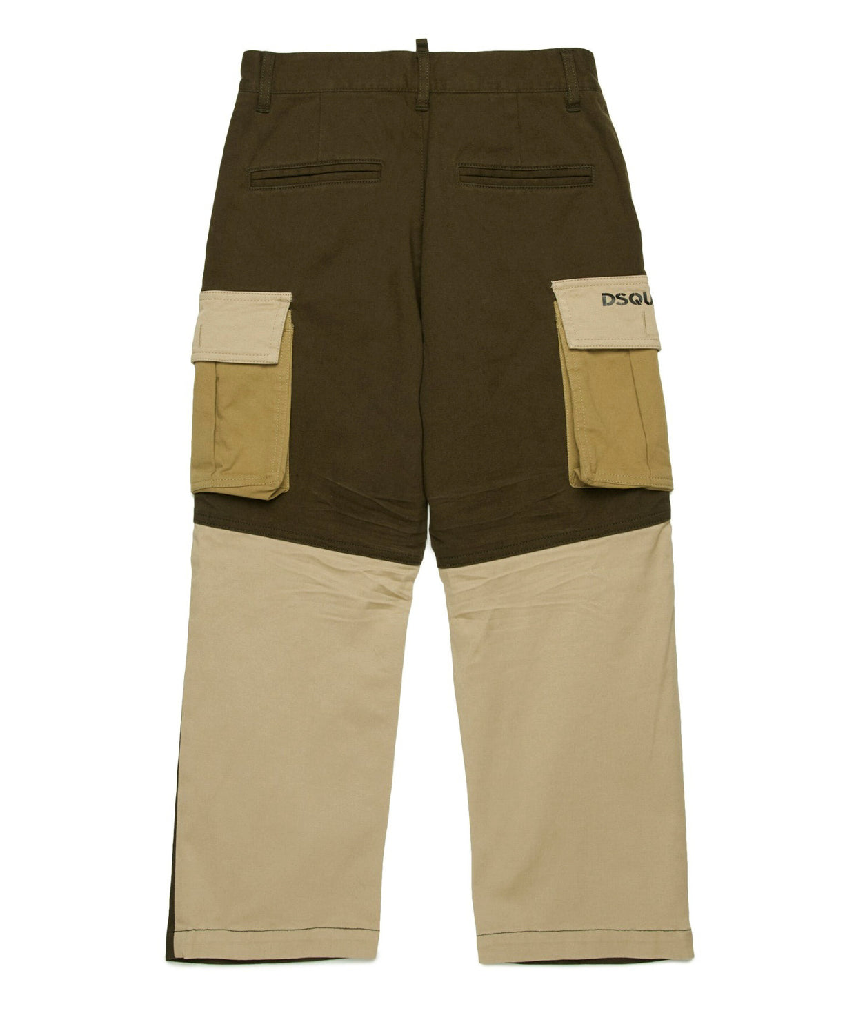 Dsquared2 Kids Pantaloni Verdi Streetwear per Bambini (retro)
