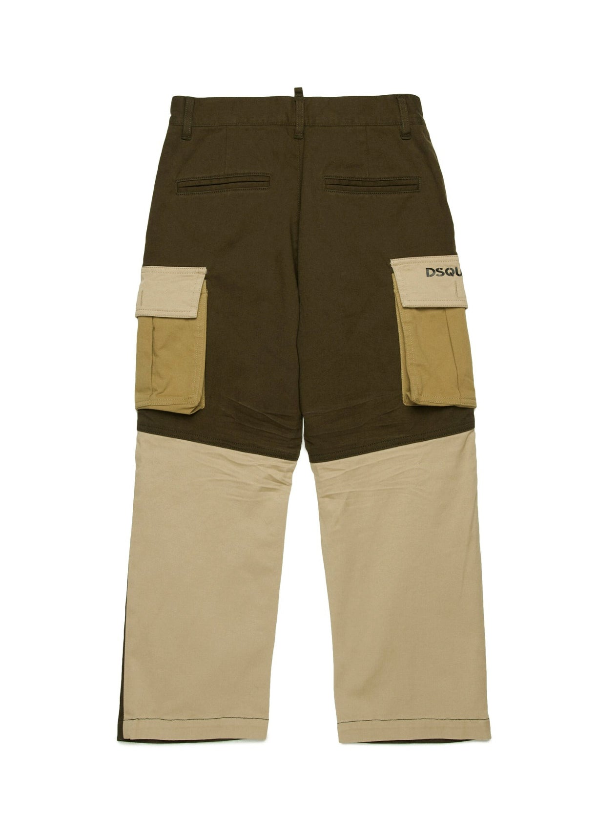 Dsquared2 Kids Pantaloni Verdi Streetwear per Bambini (retro)