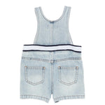 Moschino Kids Salopette in Denim con Logo Teddy Bear per Neonate