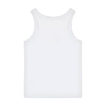 Moschino Kids Canotta Bianca con Ricamo Logo per Bambine