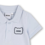 Boss Kids Tutina Cielo con Logo per Neonati