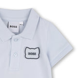 Boss Kids Tutina Cielo con Logo per Neonati