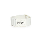 N°21 Kids Cintura in Nastro con Logo Bianca