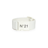 N°21 Kids Cintura in Nastro con Logo Bianca
