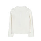 Twinset Kids Maglione Bianco con Logo per Bambine