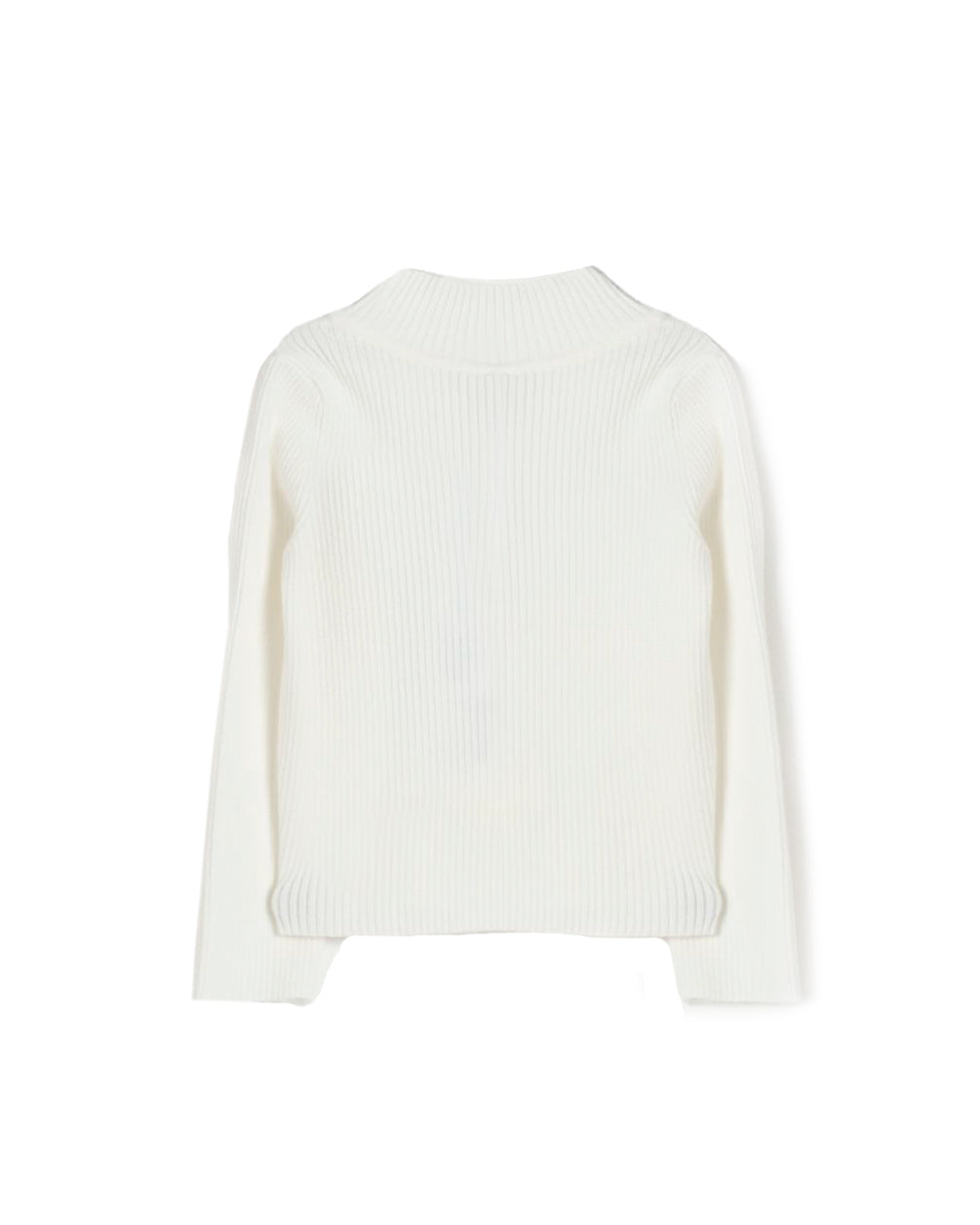 Twinset Kids Maglione Bianco con Logo per Bambine