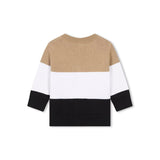 Boss Kids Maglione Color-Block Biscotto per Neonati (retro)