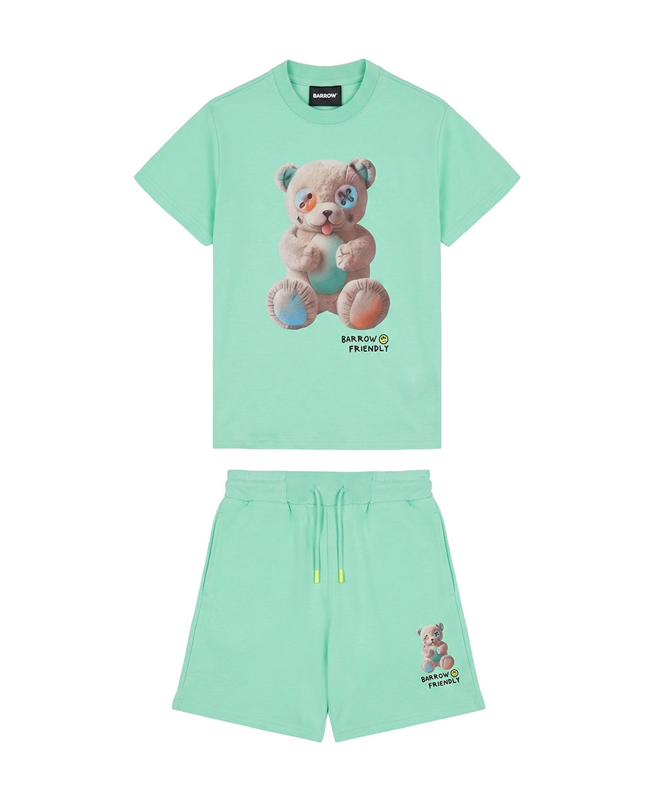 Barrow Kids Completo Verde Menta con Stampe per Bambini