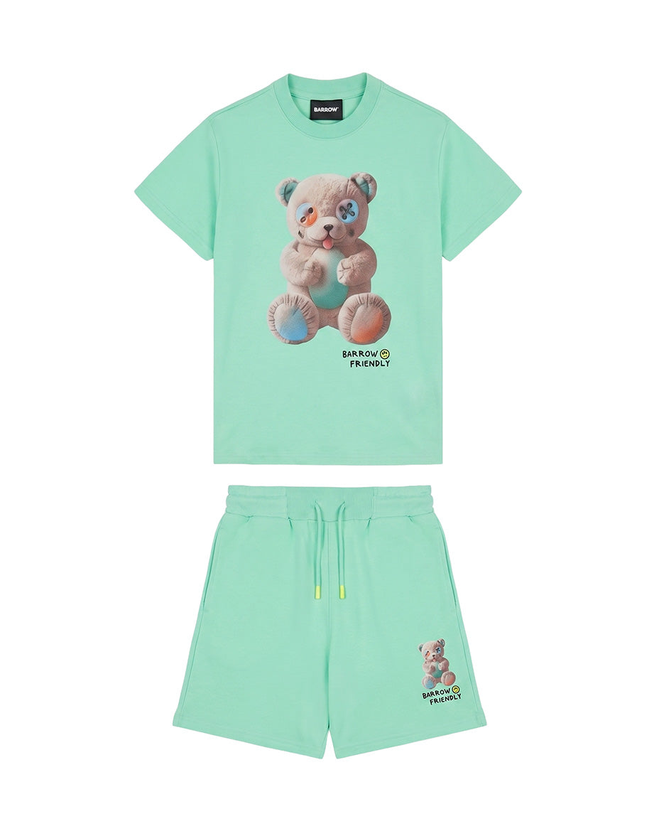 Barrow Kids Completo Verde Menta con Stampe per Bambini