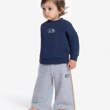 Diesel Kids Pantaloni Wide Leg in Tuta Grigi per Neonate