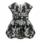 Elisabetta Franchi La Mia Bambina Abito Fantasia Nero/Burro per Bambine