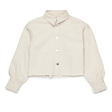 Max & Co Kids Camicia Crema Boxy per Bambine
