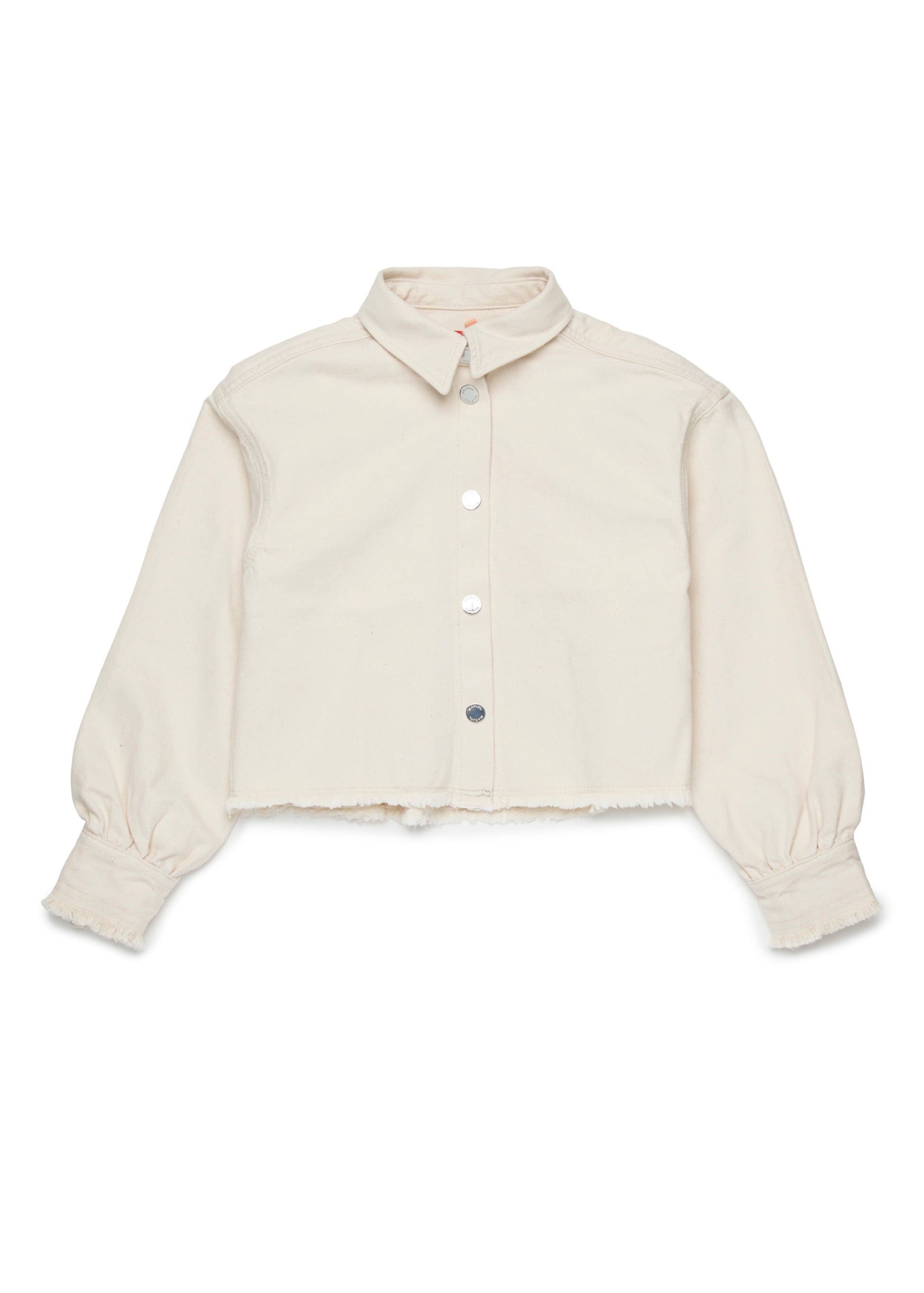 Max & Co Kids Camicia Crema Boxy per Bambine