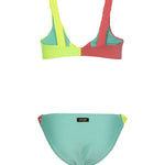 F**K Kids Costume Verde Acqua e Rosso per Bambine