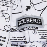 Iceberg Kids T-shirt Bianca con Grafica Cartoon per Bambini (dettaglio)