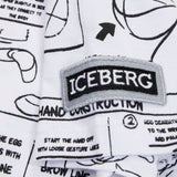 Iceberg Kids T-shirt Bianca con Grafica Cartoon per Bambini (dettaglio)