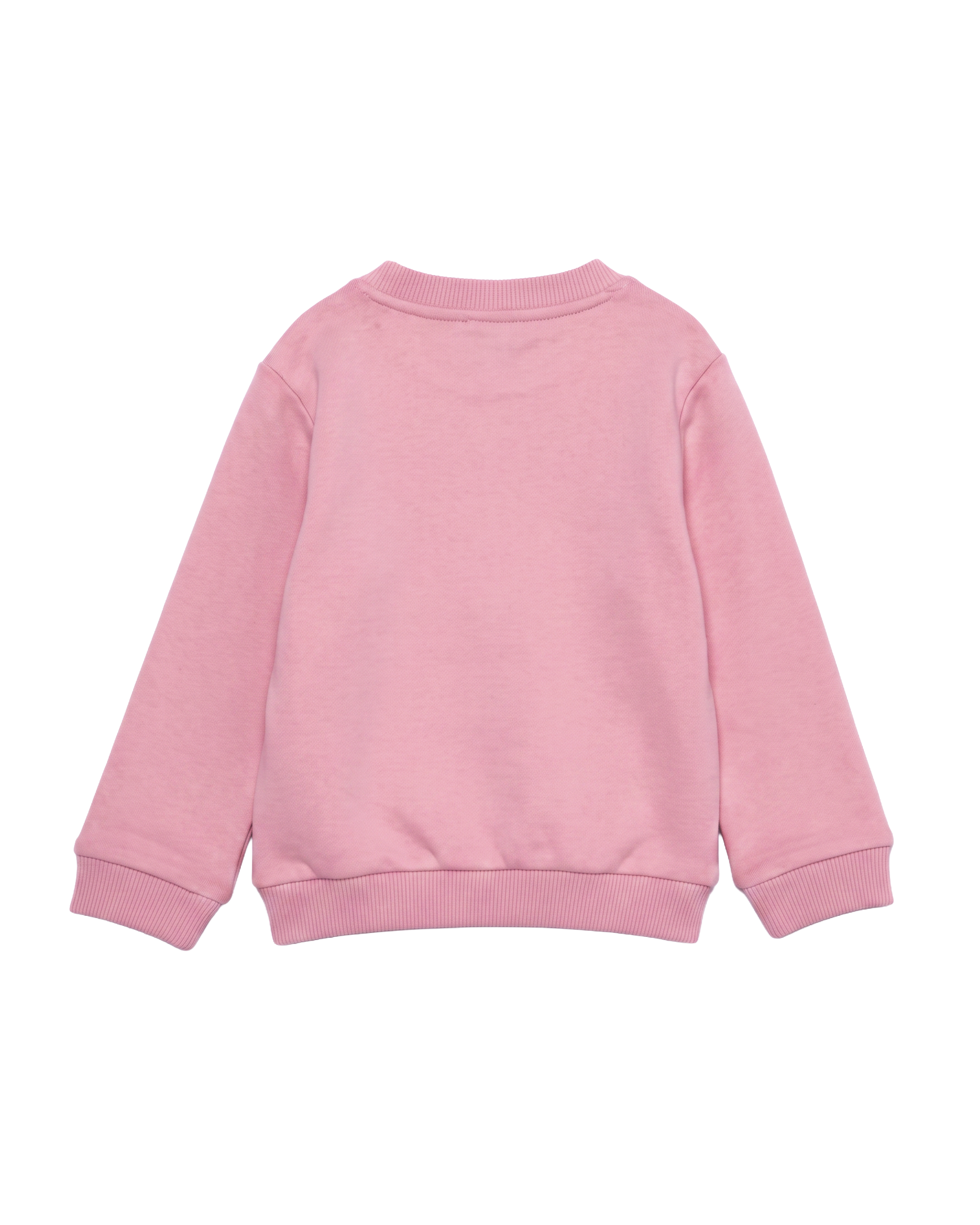 Moschino Kids Felpa Rosa con Logo Teddy Bear per Neonati
