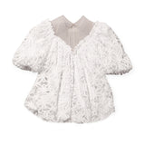 Cocò et Mamà Abito Mimosa Bianco per Bambine