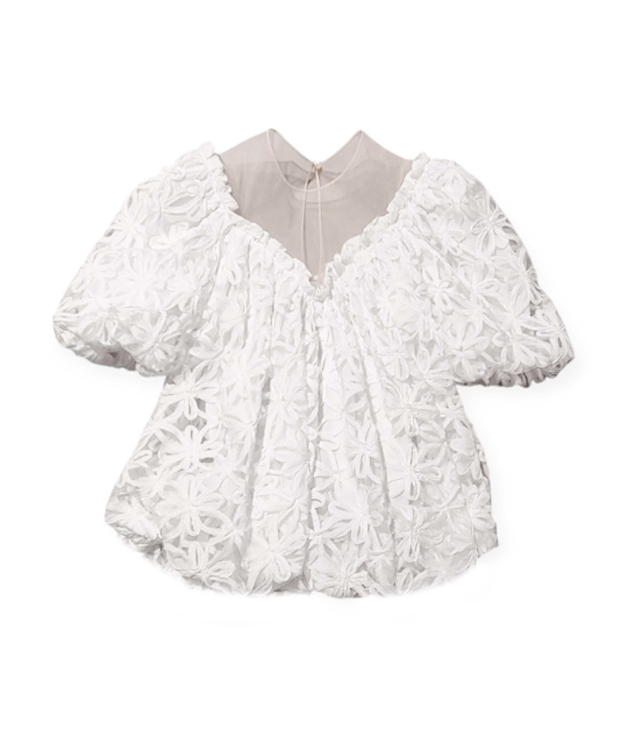 Cocò et Mamà Abito Mimosa Bianco per Bambine