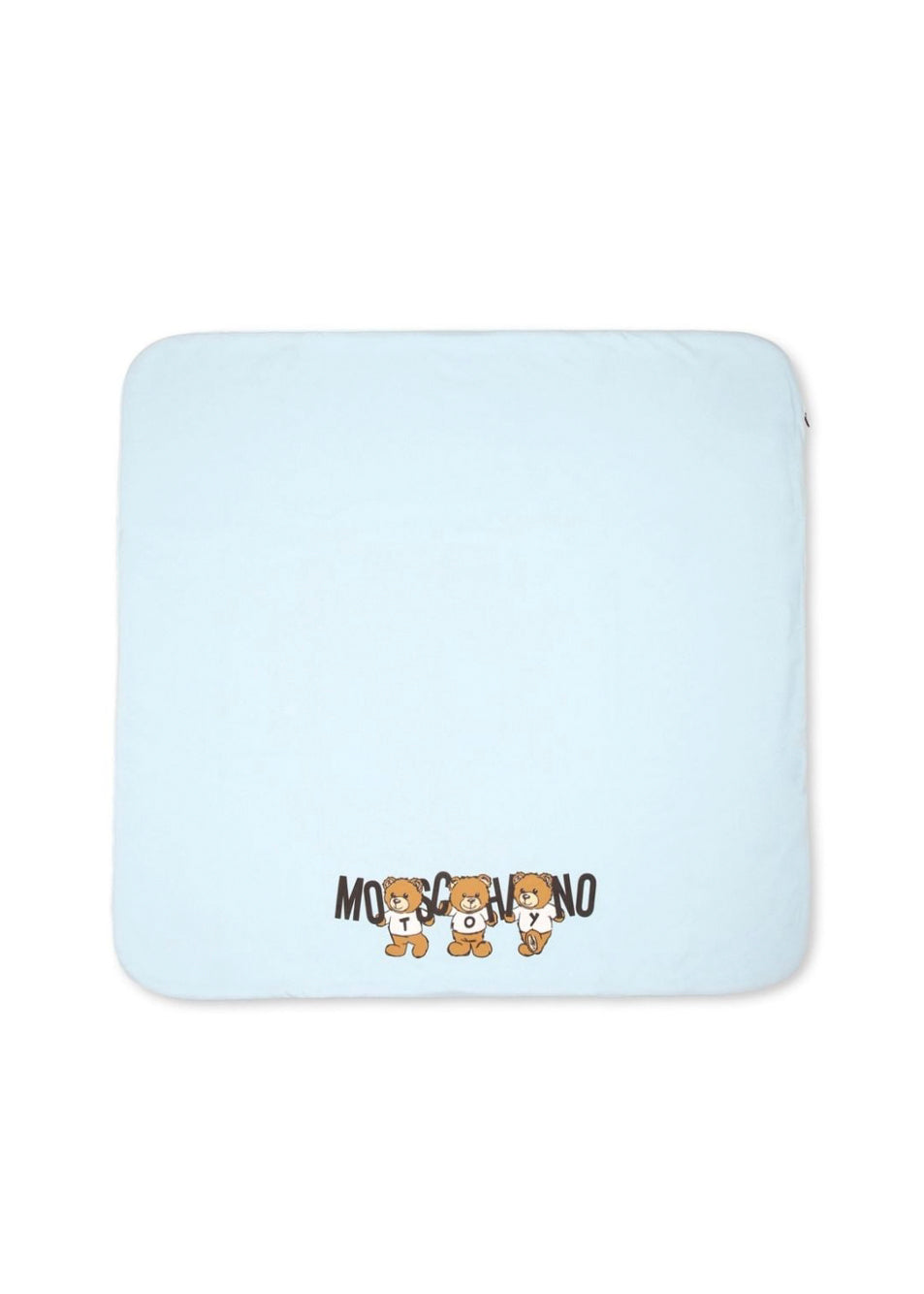 Moschino Kids Coperta Cielo con Logo Teddy Bear per Neonati 