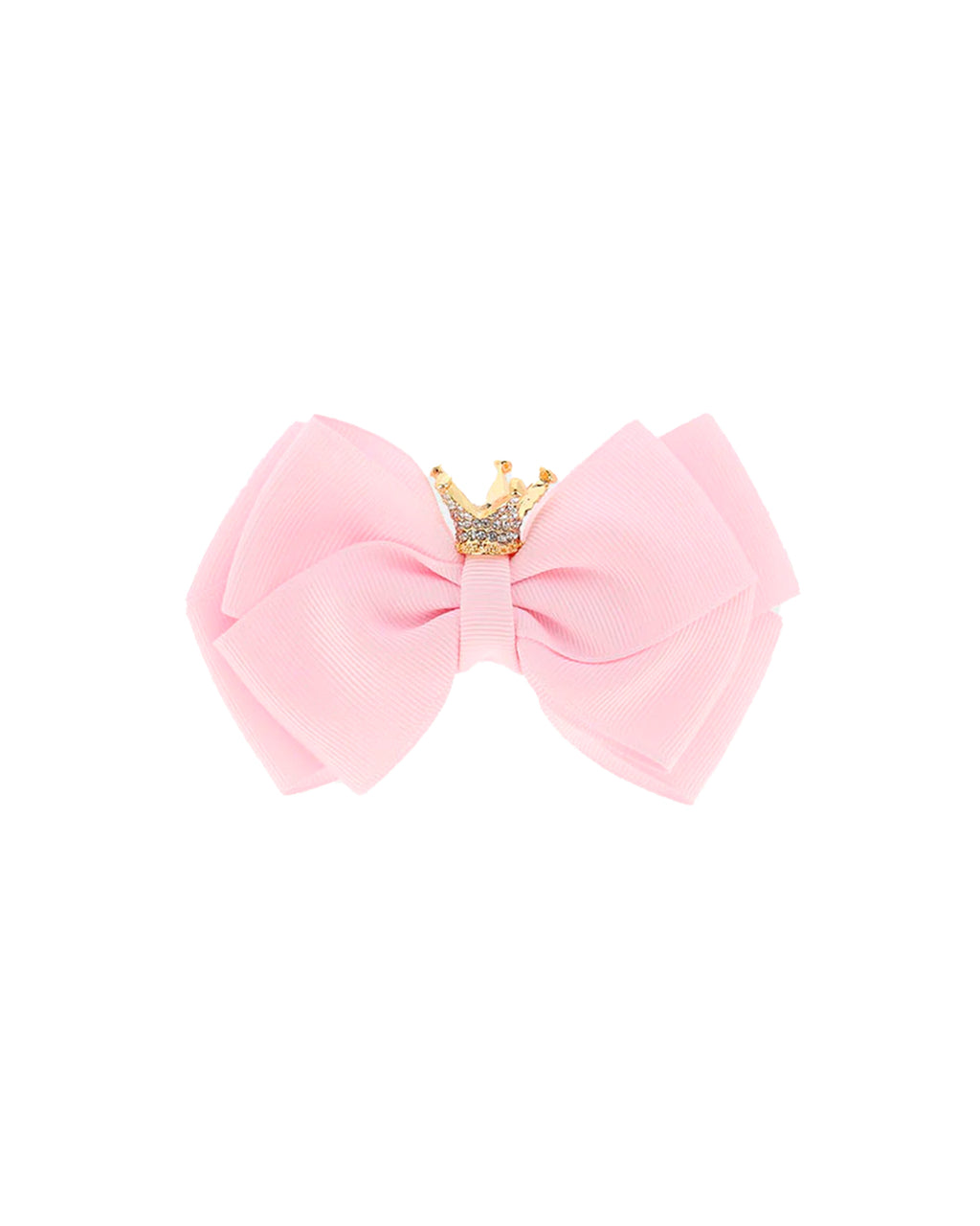 Angel's Face Kids Fermaglio per Capelli Pink Bow con Corona per Bambine