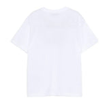 Msgm Kids T-Shirt Bianco con Stampa Nero Unisex