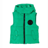 Barrow Kids Giubbino Gilet Verde con Cappuccio per Bambini