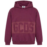 Gcds Kids Felpa Bordeaux con Banda Logata Unisex