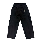 Yes London Kids Pantalone Cargo Nero per Bambini