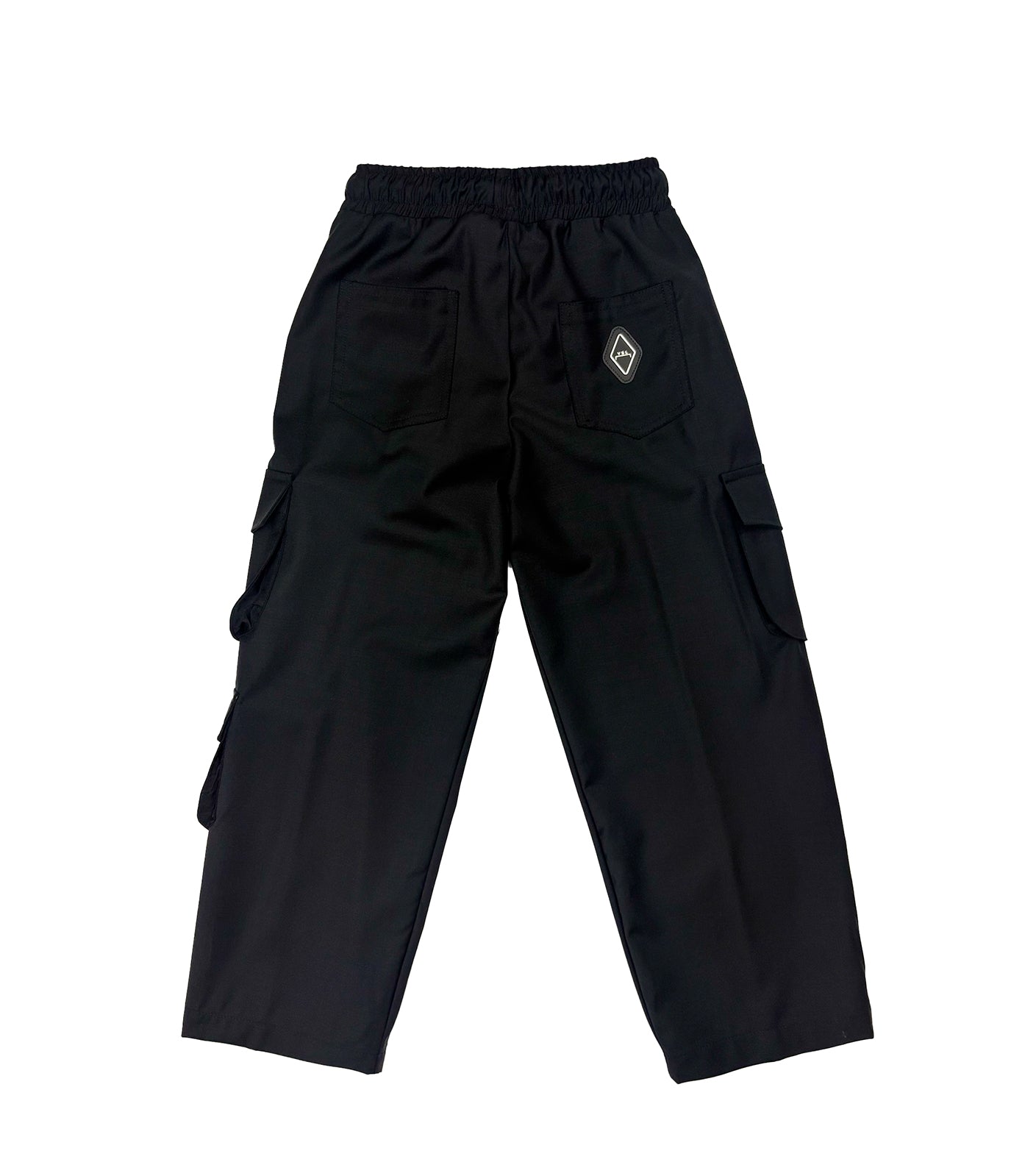 Yes London Kids Pantalone Cargo Nero per Bambini