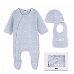 Boss Kids Tutina+ Bavetto + Cappello Blu Cielo All-Over per Bambini