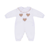 Marlù Tutina Bianca con con Applicazione a Cuore per Neonate