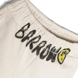 Barrow Kids Short Crema con Stampa Logo per Bambini dettaglio