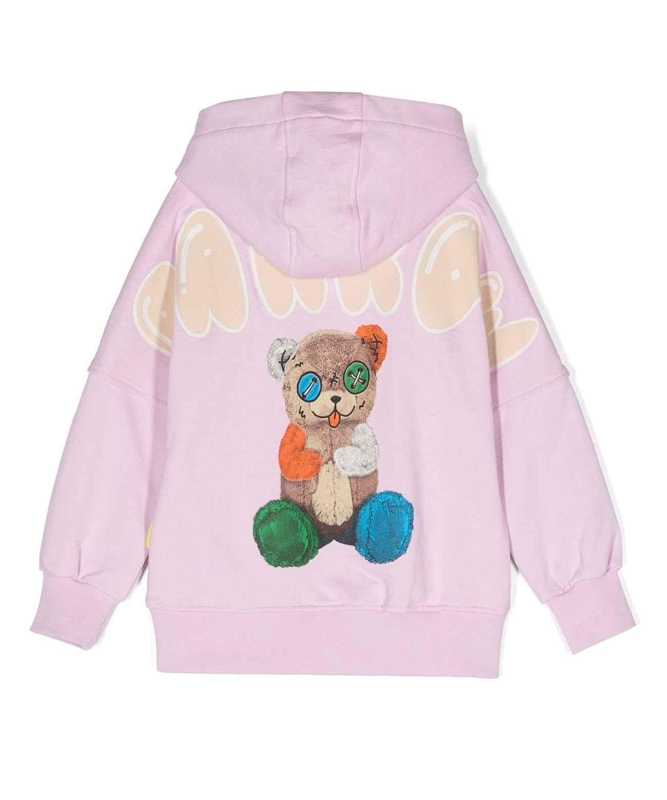 Barrow Kids Felpa con Cappuccio Rosa con Stampa Logo e Pupazzo retro
