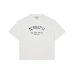 Iceberg Kids T-Shirt Off-White con Stampa Logo Unisex