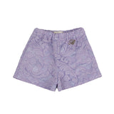Blumarine Kids Bermuda Lilla Chiaro con Effetto Pizzo Floreale per Neonate