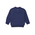 Diesel Kids Felpa Girocollo Blu Oval D per Neonate (retro)