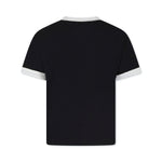 MSGM Kids T-shirt Nera con Stampa Logo per Bambini (retro)
