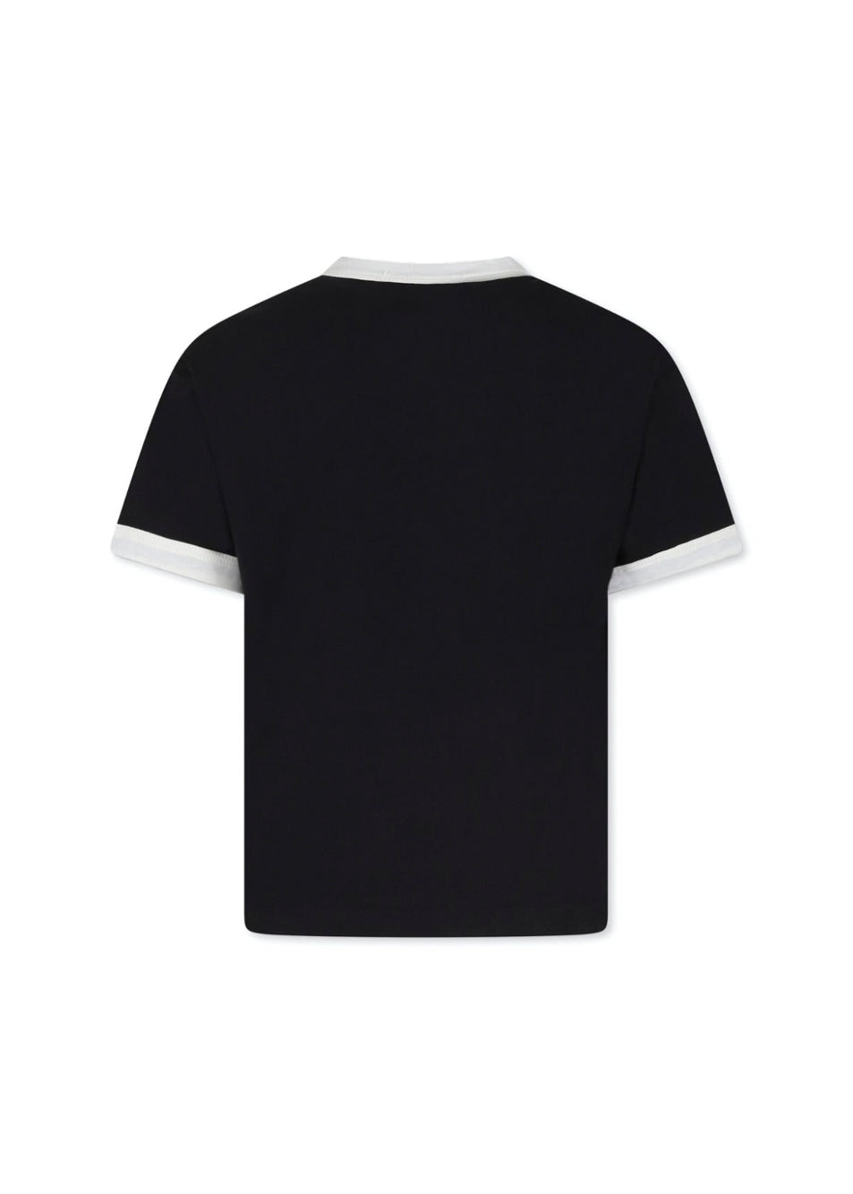 MSGM Kids T-shirt Nera con Stampa Logo per Bambini (retro)