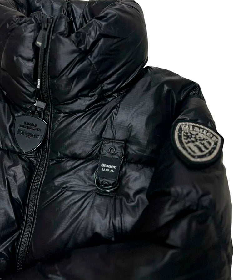 Blauer Kids Giubbino Nero con Collo Alto PINGREE JUNIOR per Bambine