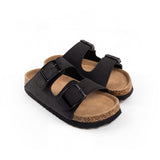 Colors of California Kids Sandalo a Doppia Fascia Nero per Bambini