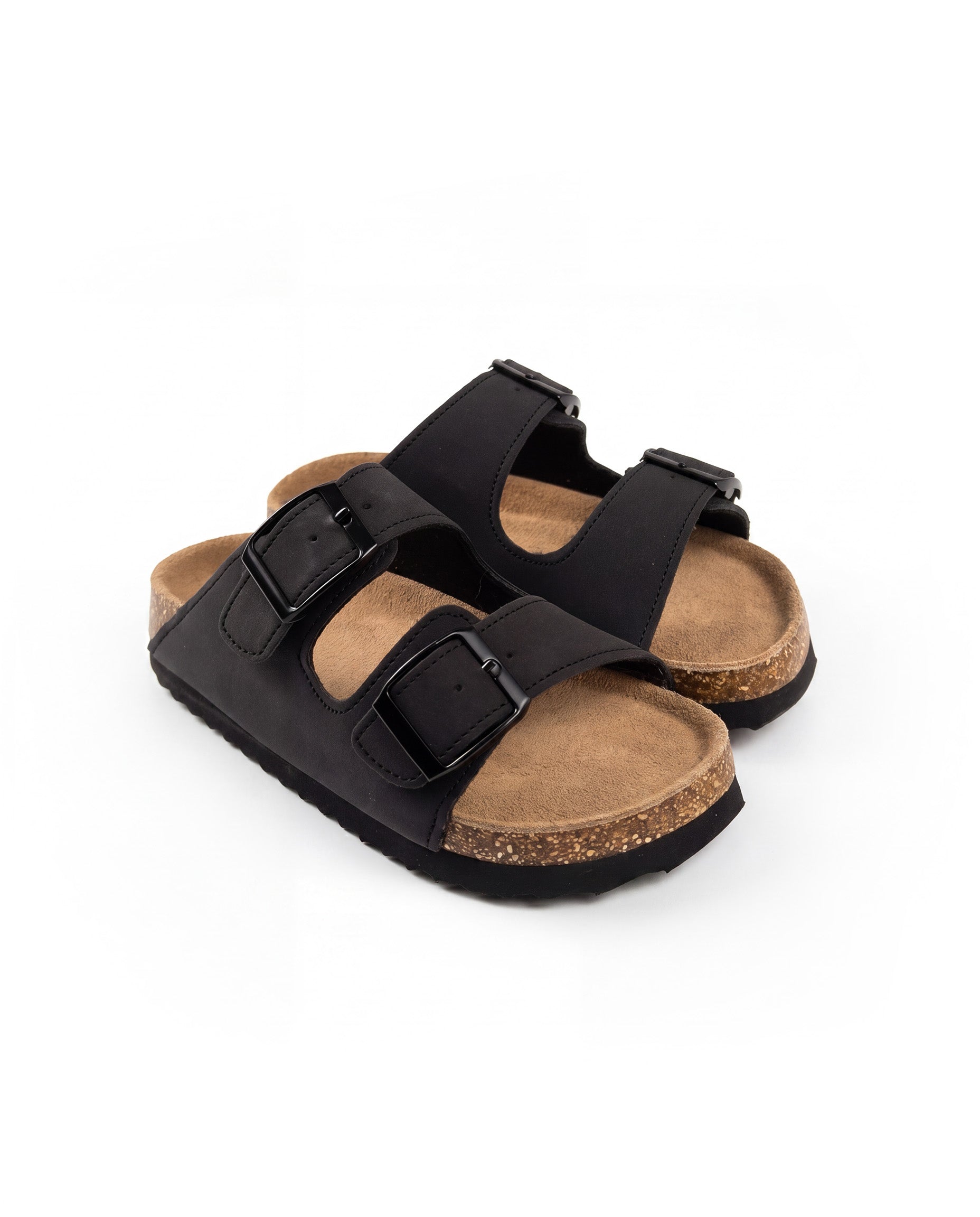 Colors of California Kids Sandalo a Doppia Fascia Nero per Bambini