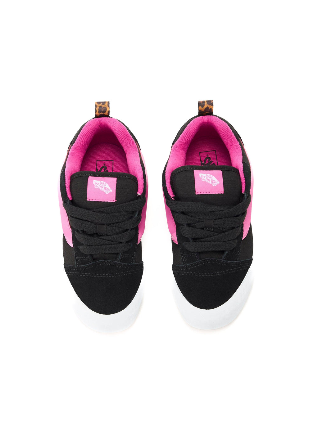 Vans Kids Knu Skool Nero/Fucsia per Bambine