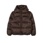 Moschino Kids Giubbino Marrone con Logo Jacquard per Neonati