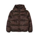 Moschino Kids Giubbino Marrone con Logo Jacquard per Neonati