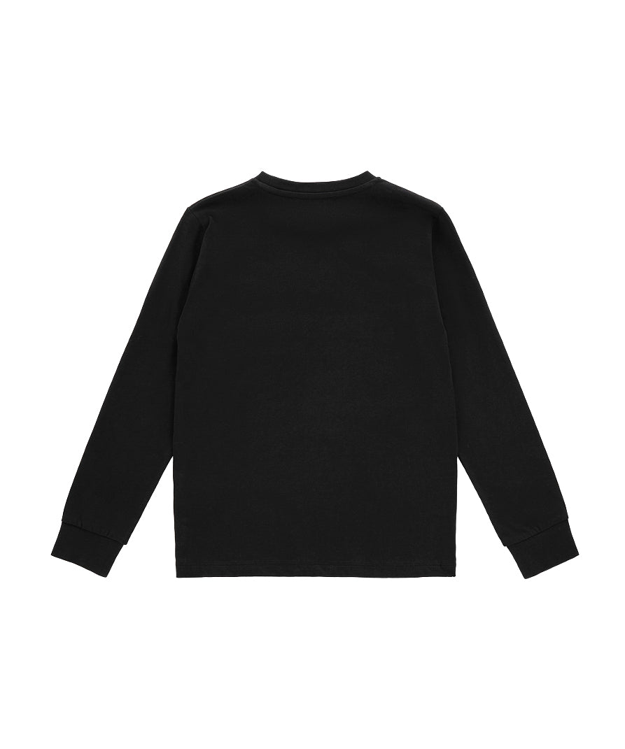 Iceberg Kids T-shirt Maniche Lunghe Nera con Stampa Logo per Bambini (retro)